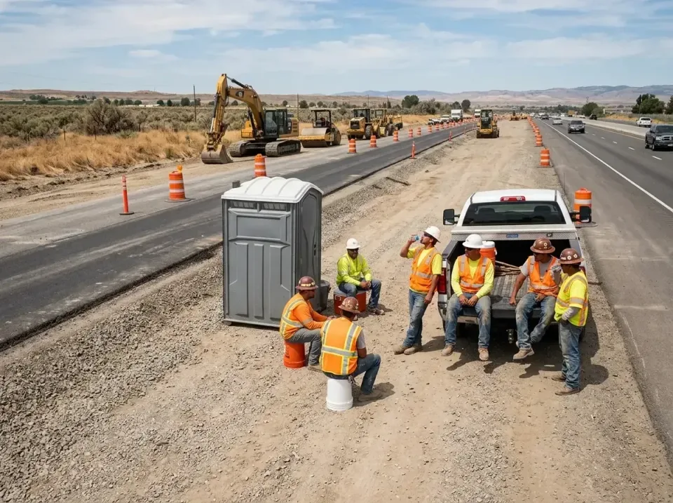 highway-road-construction-crew-007 — frequently asked questions, Porta Potty and Restroom Rentals in Edwards, CO